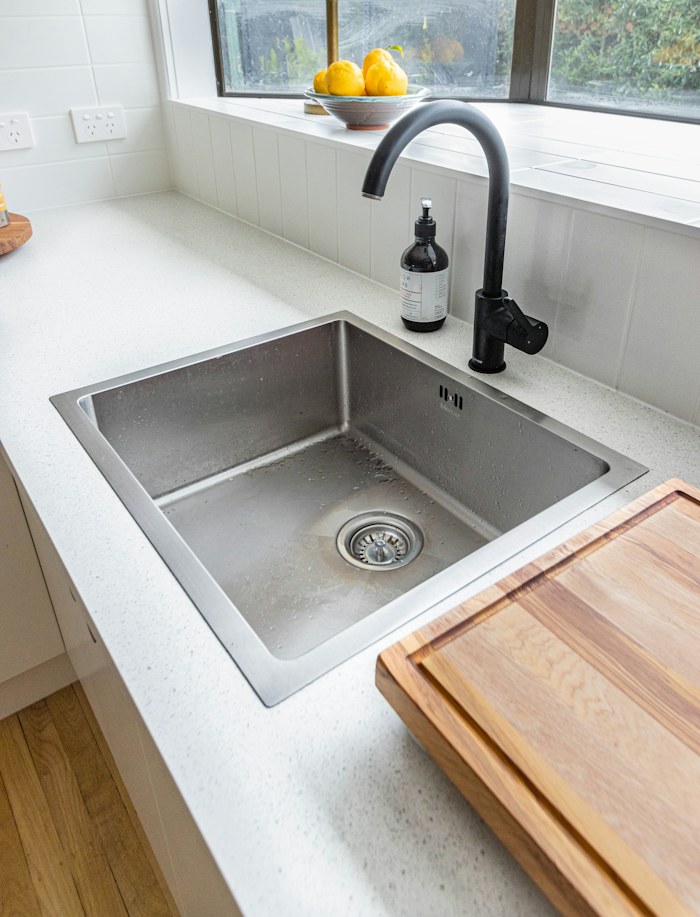 Example kitchen tap and sink